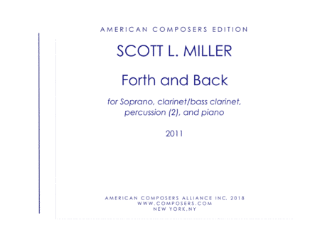 Millers Forth And Back Sheet Music