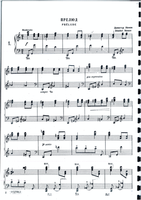 Free Sheet Music Miniatures Prelude And Staccato
