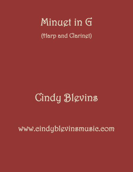 Minuet In G Arranged For Harp And Bb Clarinet Sheet Music