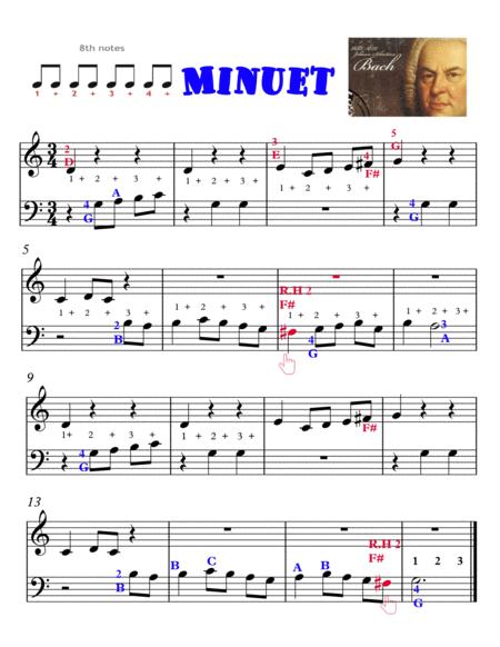 Minuet In G Primer Level Sheet Music