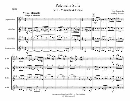 Minuette And Finale From Pulchinella Sheet Music