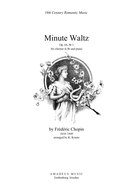 Minute Waltz Op 64 No 1 For Clarinet In Bb And Piano Sheet Music