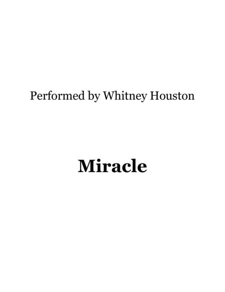 Miracle Performed By Whitney Houston Sheet Music