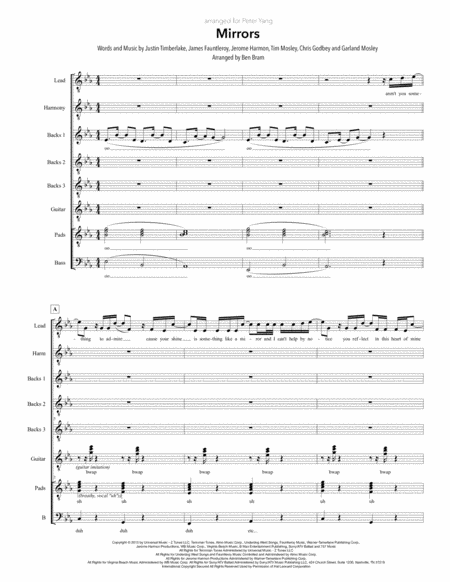 Free Sheet Music Mirrors Satb Version