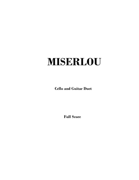 Miserlou Cello And Guitar Sheet Music