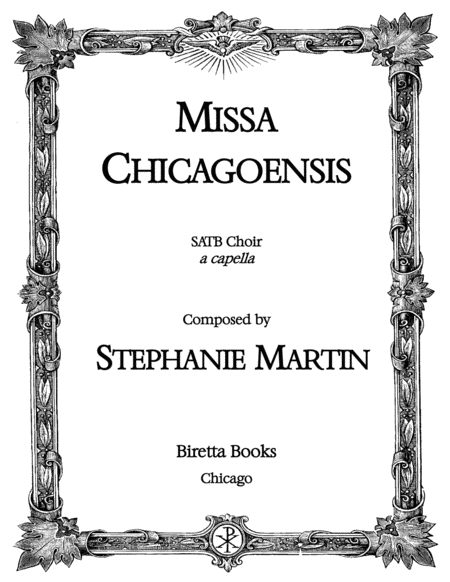 Free Sheet Music Missa Chicagoensis