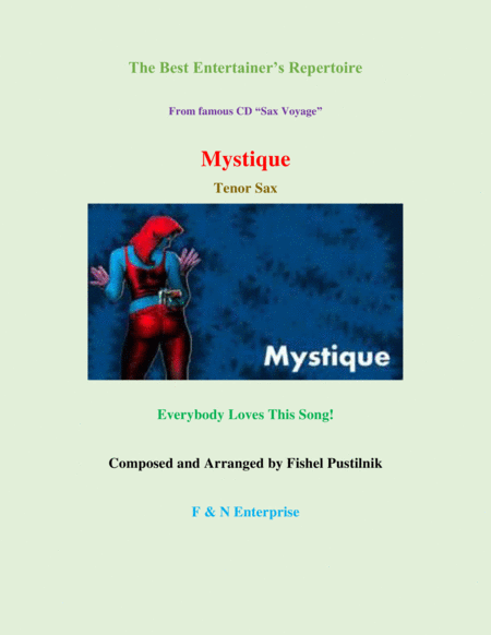 Mistique For Tenor Sax From Cd Sax Voyage Video Sheet Music