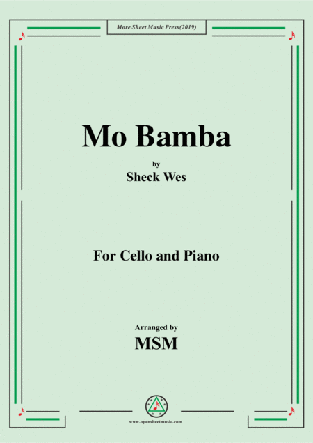 Free Sheet Music Mo Bamba For Cello And Piano