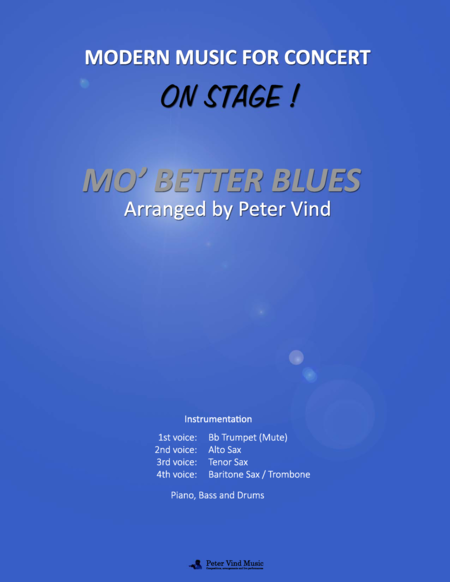 Free Sheet Music Mo Better Blues Stage Arrangements By Peter Vind