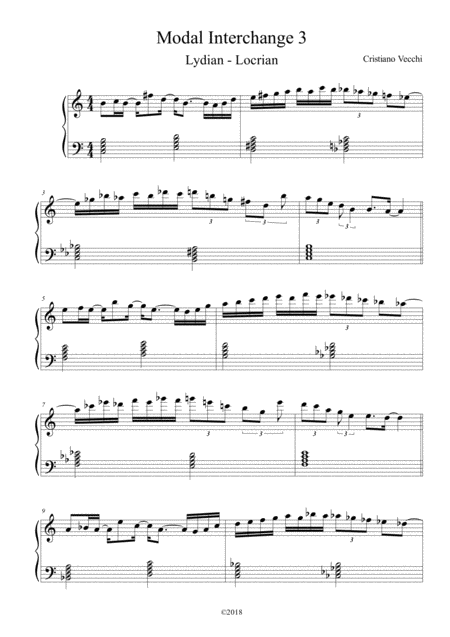 Free Sheet Music Modal Interchange 3