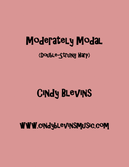 Free Sheet Music Moderately Modal An Original Solo For Double Strung Harp