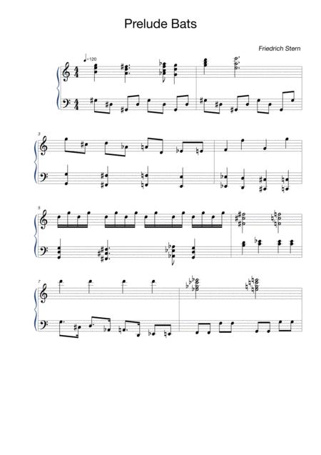 Modern Little Piano Piece Sheet Music