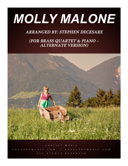 Free Sheet Music Molly Malone For Brass Quartet And Piano Alternate Version