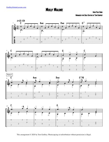 Free Sheet Music Molly Malone