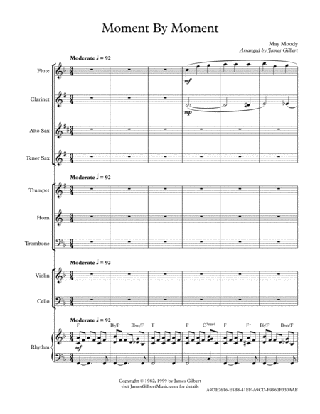 Moment By Moment Version 2 Ie013 Sheet Music