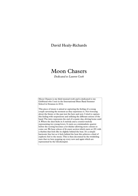 Moon Chasers Sheet Music