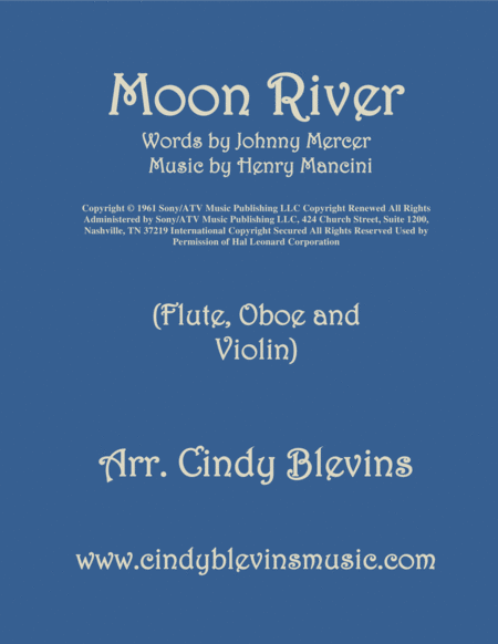 Free Sheet Music Moon River Arranged For Flute Oboe And Violin