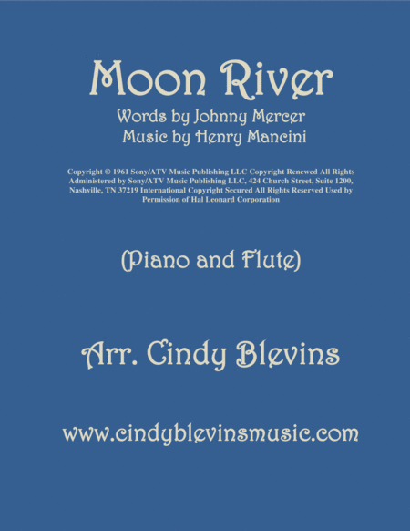 Free Sheet Music Moon River Arranged For Piano And Flute