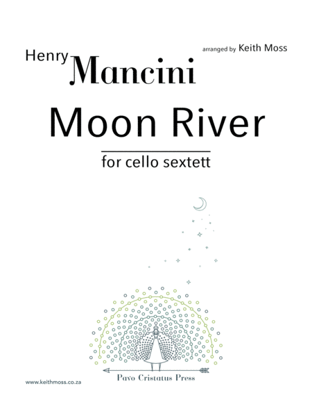 Moon River For Cello Sextet Sheet Music