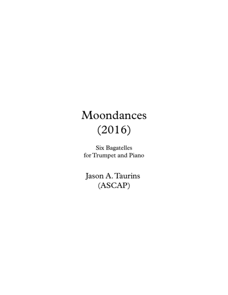 Free Sheet Music Moondances