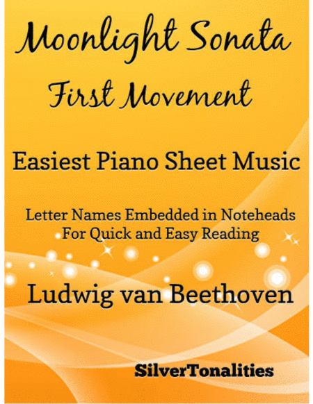 Free Sheet Music Moonlight Sonata First Movement Easiest Piano Sheet Music