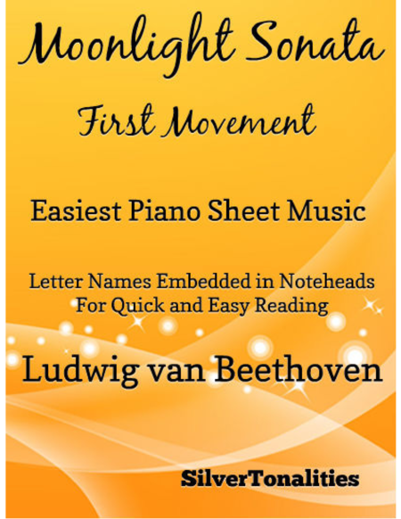 Moonlight Sonata First Movement Easy Violin Sheet Music Sheet Music