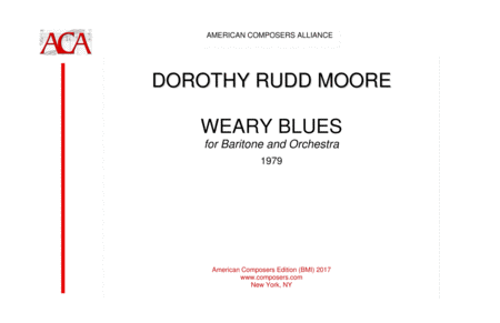 Moore Weary Blues Sheet Music