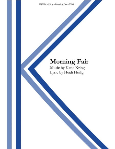Free Sheet Music Morning Fair Ttbb