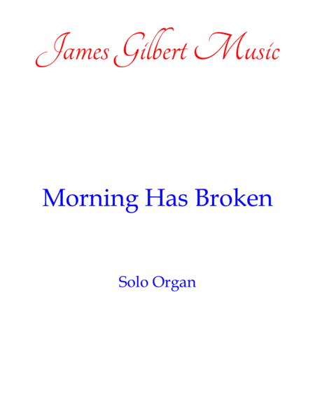 Free Sheet Music Morning Has Broken Bunessan Or120