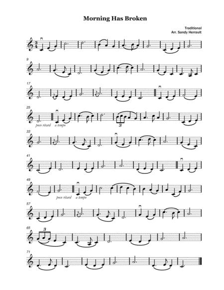 Morning Has Broken For Solo Violin Sheet Music