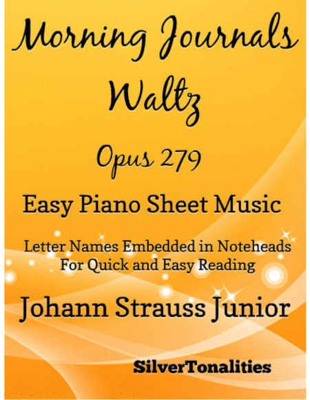 Morning Journals Opus 279 Easy Piano Sheet Music Sheet Music