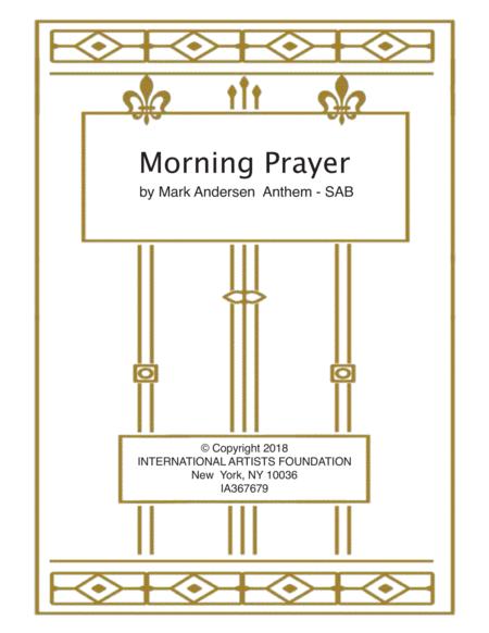 Free Sheet Music Morning Prayer Three Part Choir Sab