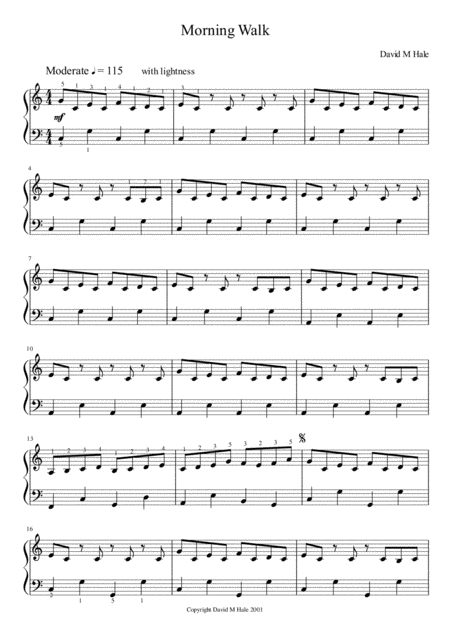 Morning Walk Sheet Music