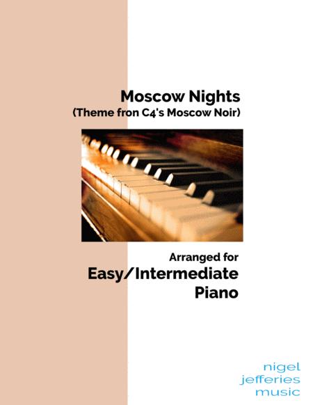 Free Sheet Music Moscow Nights Theme From C4 Moscow Noir Arranged For Piano