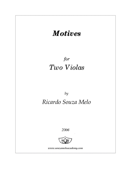 Free Sheet Music Motives For Violas