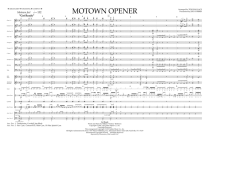 Free Sheet Music Motown Theme Show Opener Arr Tom Wallace Full Score