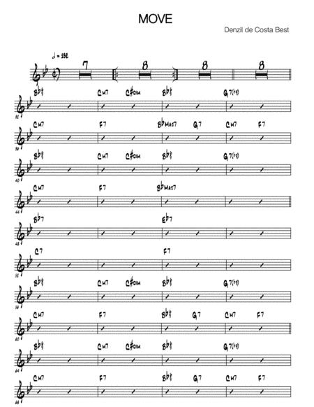 Move Electric Guitar Sheet Music