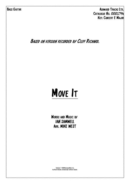 Move It Bass Guitar Sheet Music