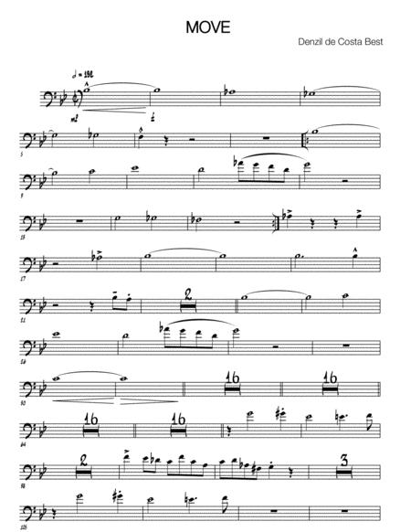 Free Sheet Music Move Tenor Trombone