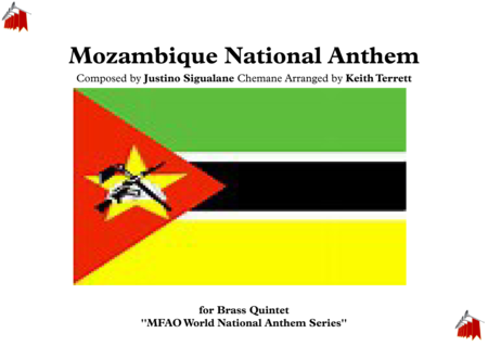 Mozambique National Anthem For Brass Quintet Sheet Music