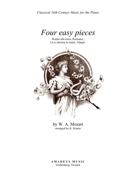 Mozart For Easy Piano Solo 4 Short Pieces Sheet Music