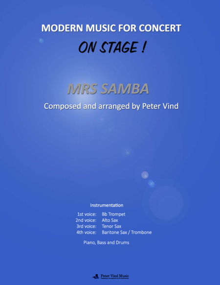 Free Sheet Music Mrs Samba Stage Arrangements By Peter Vind