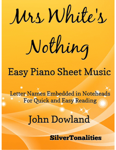 Mrs Whites Nothing Easy Piano Sheet Music Sheet Music