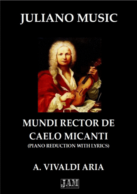 Mundi R E Ctor De Caelo Micanti Piano Reduction With Lyrics A Vivaldi Sheet Music