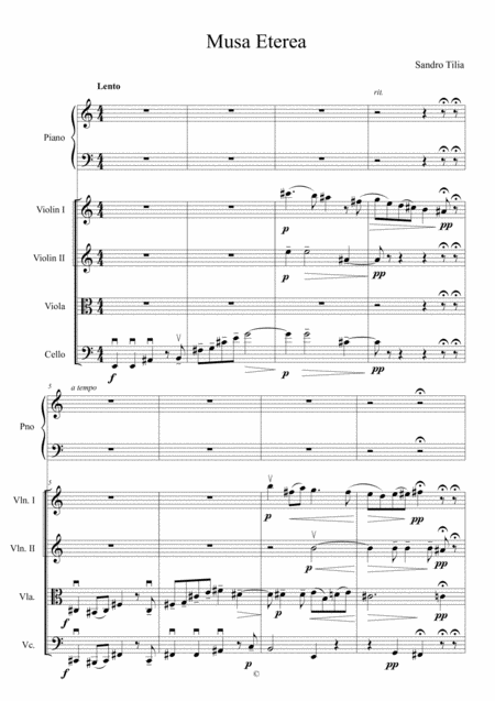 Free Sheet Music Musa Eterea