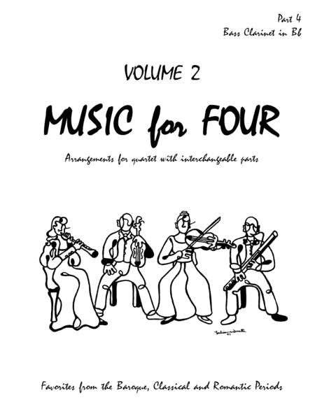 Music For Four Volume 2 Part 4 Bass Clarinet 70243dd Sheet Music