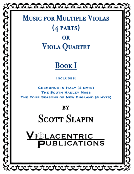 Music For Multiple Violas Or Viola Quartet Book 1 Sheet Music