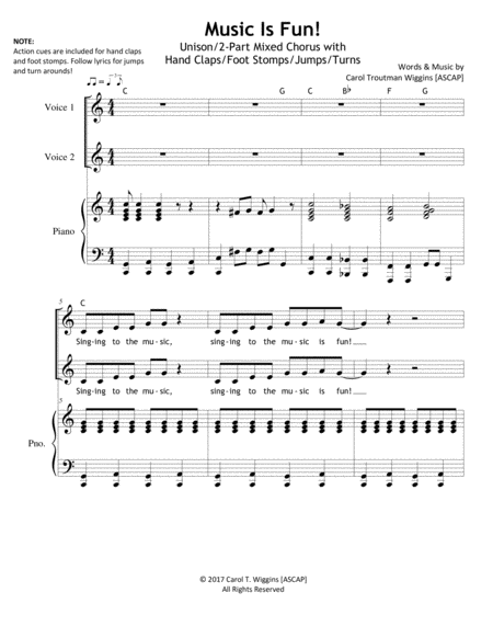 Music Is Fun Sheet Music