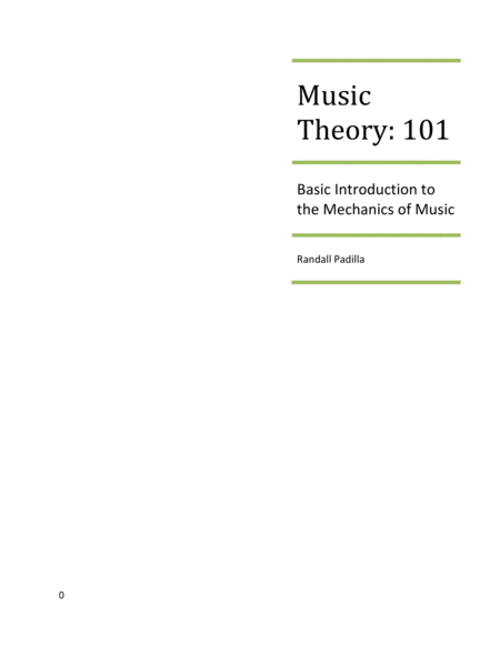 Free Sheet Music Music Theory 101