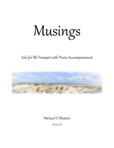 Free Sheet Music Musings Solo For Trumpet With Piano Accompaniment